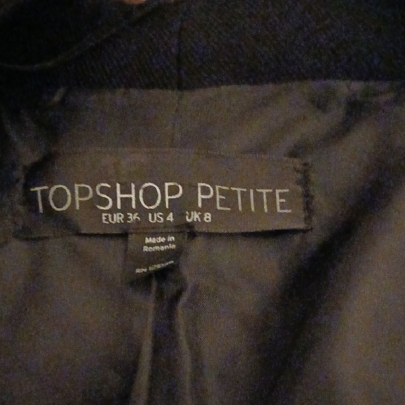 Topshop Petite Blazer Bolero Size 4P - Picture 5 of 7